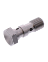 Racord / tornillo banjo para bombas Brembo y Accossato. Doble latiguillo