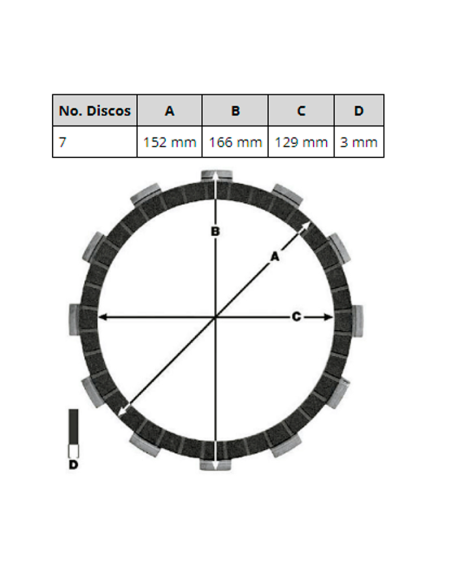 Kit Discos Embrague TRW MCC437-7