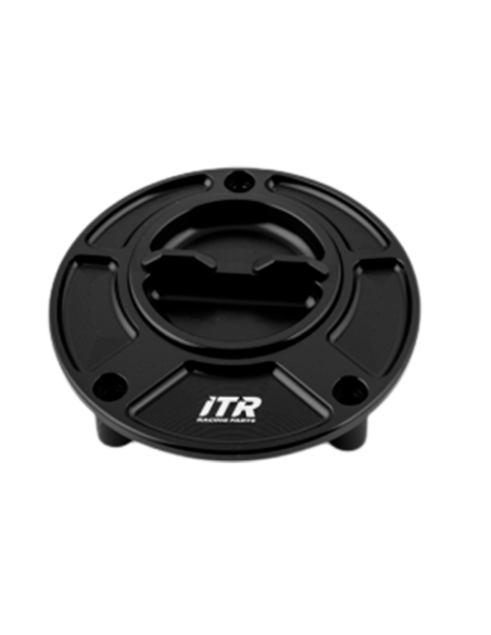 ITR Tapón de depósito R en color negro con cierre de rosca para APRILIA-KTM-TRIUMPH
