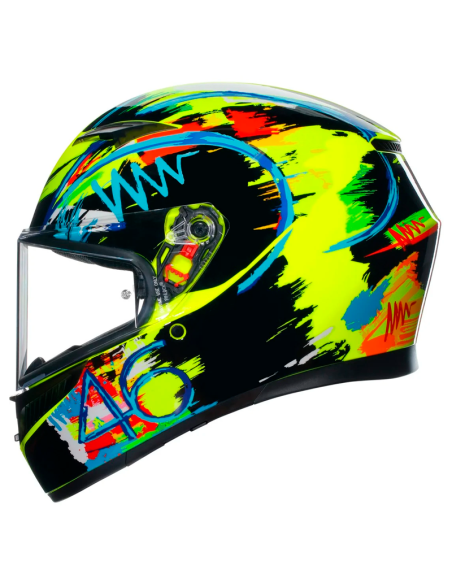 CASCO AGV K3 E2206 ROSSI WINTER TEST 2019