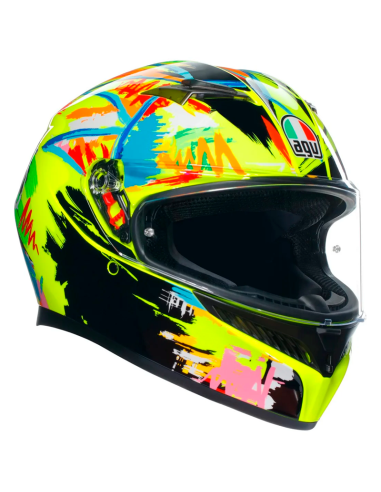 CASCO AGV K3 E2206 ROSSI WINTER TEST 2019
