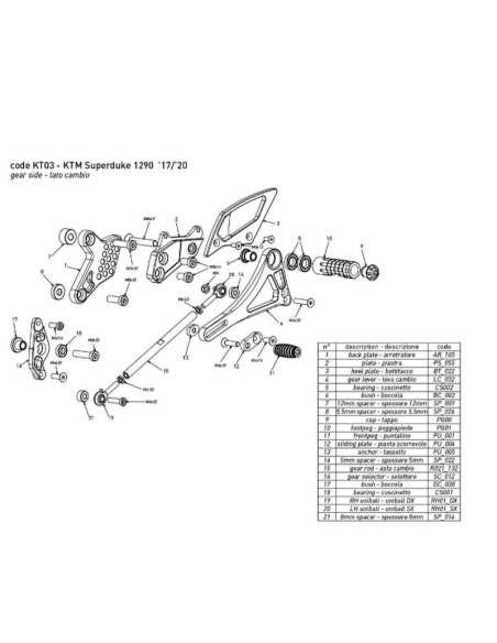 copy of BONAMICI RACING Fußrasten für YAMAHA YZF-R1/M 2015-2022