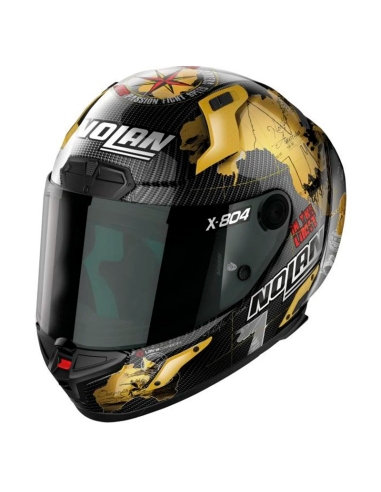 CASCO NOLAN X-804 RS ULTRA CARBON REPLICA C. CHECA CARBON / GOLD