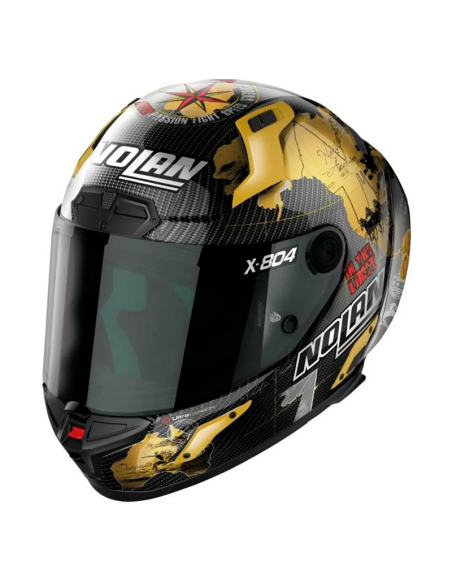 CASCO NOLAN X-804 RS ULTRA CARBON REPLICA C. CHECA CARBON / GOLD
