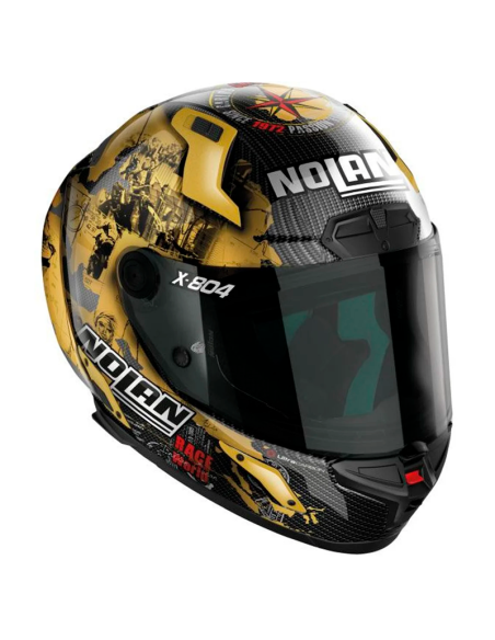 CASCO NOLAN X-804 RS ULTRA CARBON REPLICA C. CHECA CARBON / GOLD
