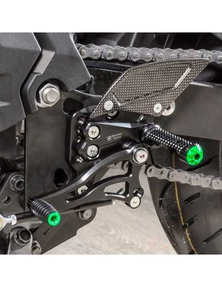 Estriberas BONAMICI RACING Ajustables para KAWASAKI NINJA 250/400 2018-2023