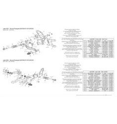 Estriberas BONAMICI RACING para DUCATI PANIGALE V2 / 899 / 959 /1199 / 1299 2