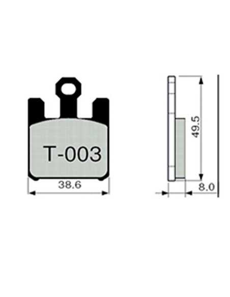 Pastillas de freno ZCOO T003 EX (RACE)