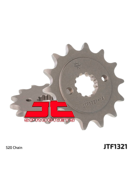 Piñón JT SPROCKETS acero estándar 1321 - Paso 520