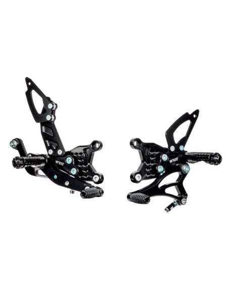 Estriberas BONAMICI RACING + Kit de luces Aprilia RSV4 RF/Tuono V4 RF 2017-2023 cambio NORMAL