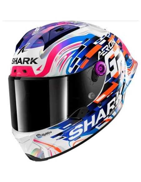 copy of HELM SHARK RACE-R PRO CARBON REPLIK LORENZO 2019 CARBON / BLAU / ROT