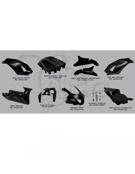 Komplette Verkleidung Yamaha YZF-R7 2022-2024