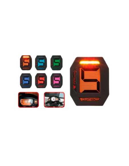 INDICADOR DE MARCHA UNIVERSAL PZ RACING GEARTRONIC CON OVER REV