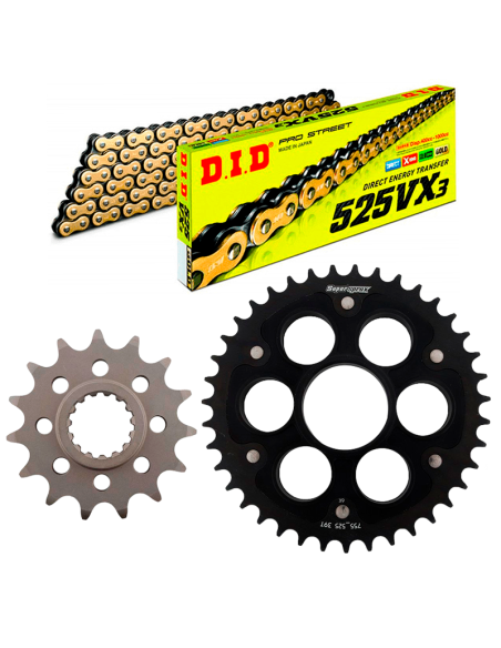 Kit de arrastre como la original cadena para Ducati 848,S 08-12/848 EVO 10-13