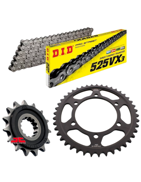Kit de transmisión DID Reforzado para Yamaha MT09 14-20/MT09 Tracer 900 16-17/XSR 900 16-20