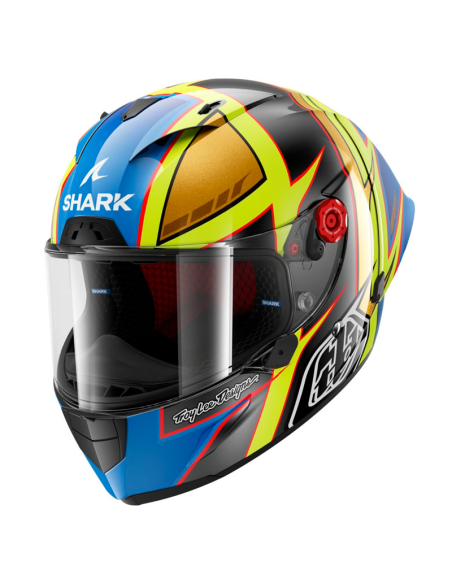 Casco SHARK Race-R PRO GP 06 TLD Cam Petersen Anthracite / Yellow / Blue