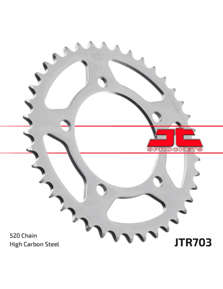 Corona Transmisión JT Sprockets ACERO 520 NEGRO JTR703