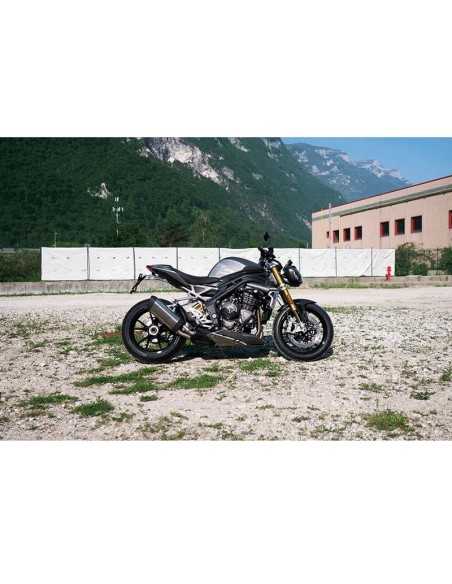 Porta matrícula EVOTECH para Triumph Speed Triple RS 1200 2021-2024 versión PREMIUM