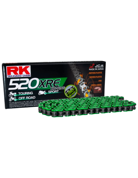 Cadena de transmisión RK XRE 520/525 Verde