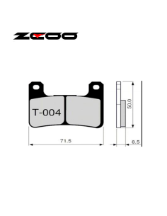 Pastillas de freno ZCOO T004 EXC (ENDURANCE)