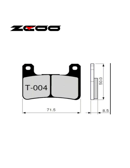 Pastillas de freno ZCOO T004 EXC (ENDURANCE)