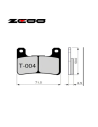 Pastillas de freno ZCOO T004 EXC (ENDURANCE)
