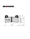 Bremsbeläge ZCOO T005 EXC (ENDURANCE)
