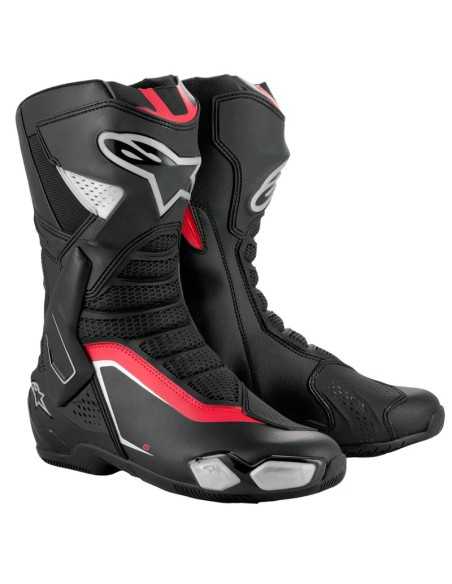 ALPINESTARS SMX-6 V3 Stiefel Schwarz / Silber / Rot