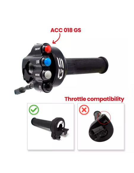 JETPRIME JP ACC 018 GS CONTROL DE GAS CON PANEL DE PULSADORES JETPRIME INTEGRADO BMW GS