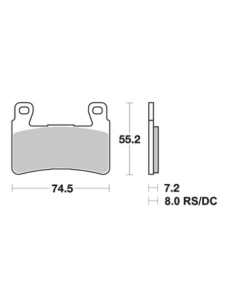 Pastillas de freno SBS P734-RST SINTER