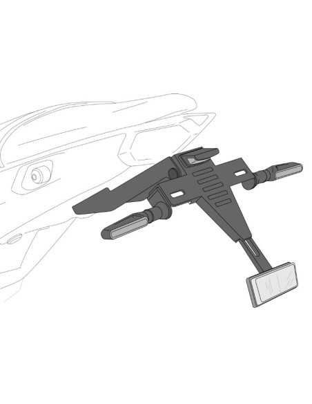 Puig Kennzeichenhalter-Unterstützung für Yamaha YZF R7 22–24