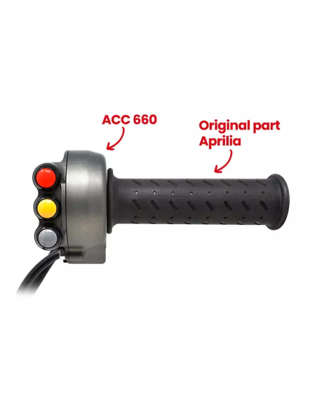 JETPRIME JP ACC 660 T Ananasbeschleuniger JETPRIME TWIST GRIP TITANIUM APRILIA RS 660 / TUONO 660 2020-2021