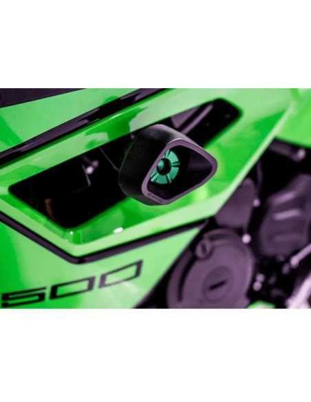 Protectores anti caída anti shock Street Defender EVOTECH para Kawasaki Ninja 500