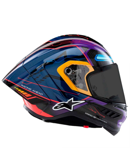 Casco ALPINESTARS Supertech R10 Martinator LE Blue / Purple / Red