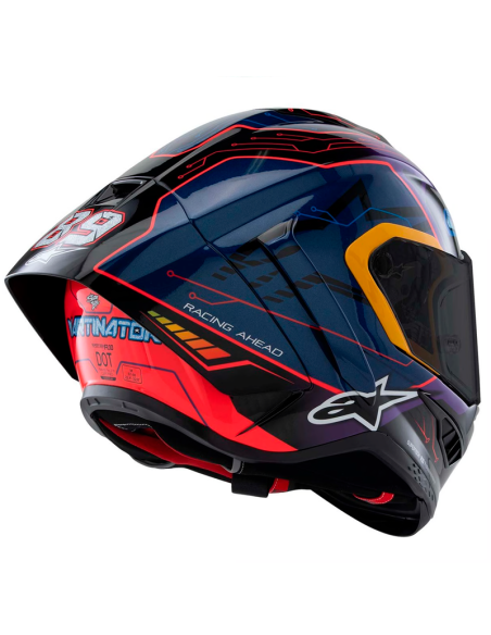 Casco ALPINESTARS Supertech R10 Martinator LE Blue / Purple / Red