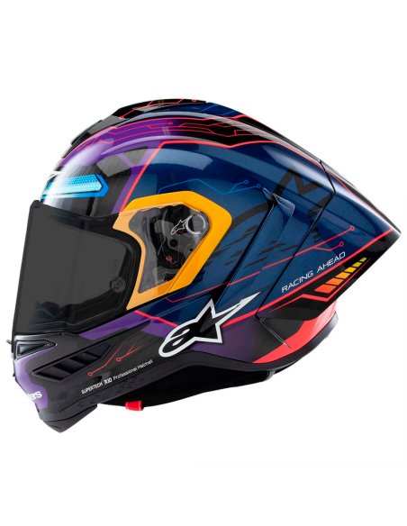Casco ALPINESTARS Supertech R10 Martinator LE Blue / Purple / Red