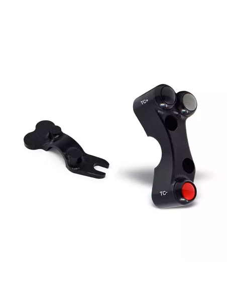 Interruptor de manillar izquierdo JETPRIME Superbike para BMW S 1000 RR 2015-2018 (para panel I2M) con abrazadera BRSX
