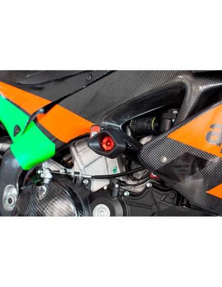 Protectores anti caída anti shock Street Defender EVOTECH Aprilia RSV4 / RSV4 Factory 2009-2020