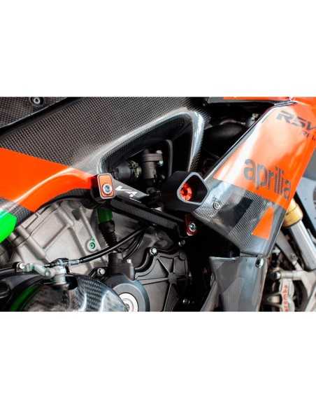 Protectores anti caída anti shock Street Defender EVOTECH Aprilia RSV4 / RSV4 Factory 2009-2020