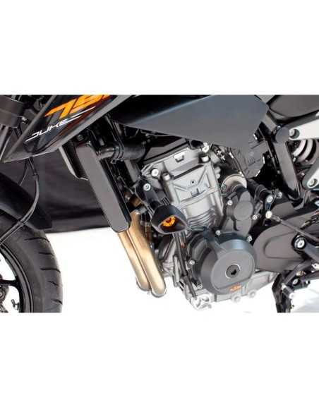 Protectores anti caída anti shock Street Defender EVOTECH para KTM 790 Duke