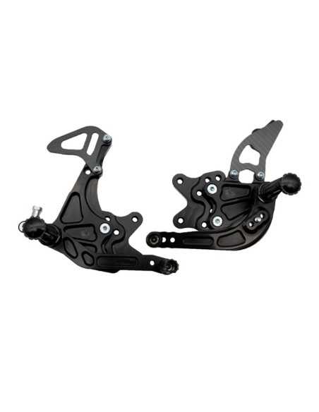 ESTRIBERAS TRASERAS ARAÑA PLEGABLES AJUSTABLES SUZUKI GSX-R 600 / 750 2011-2017