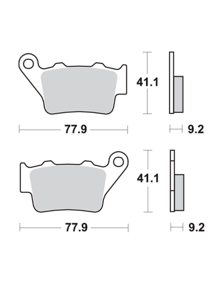 Pastilla de freno SBS P675LS