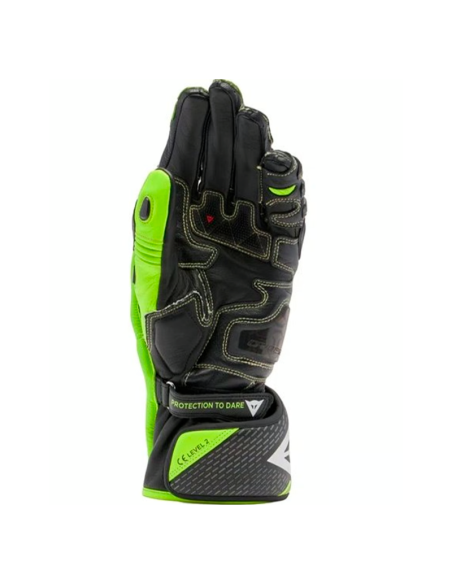 DAINESE VOLLES METALLHANDSCHUHE 6 SCHWARZ / WEISS / LAVA-ROT