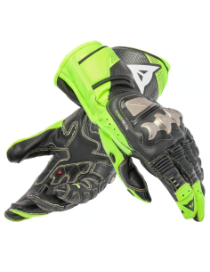 DAINESE VOLLES METALLHANDSCHUHE 6 SCHWARZ / WEISS / LAVA-ROT
