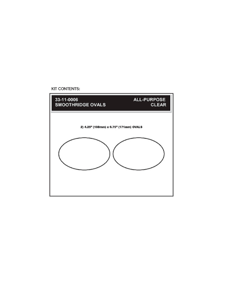 STOMPGRIP Kit adhesivos ovalados UNIVERSALES para moto