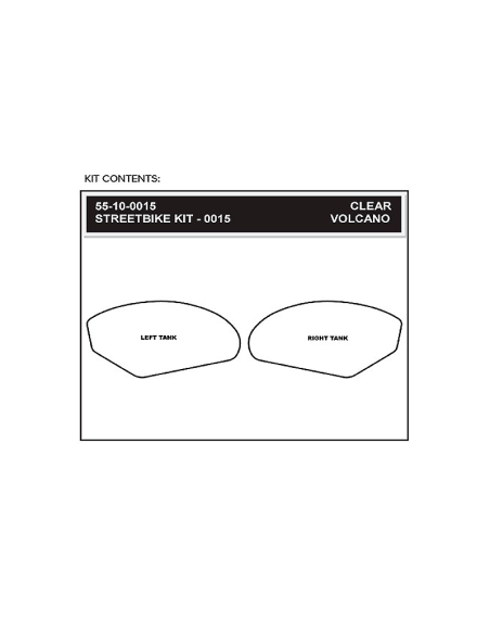 STOMPGRIP Volcano Klebeset für Motorrad HONDA VTR1000 01-06