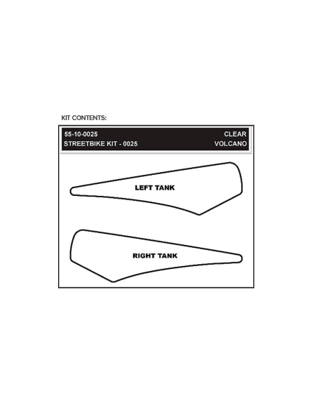 STOMPGRIP Volcano Klebeset für Motorrad HONDA CB1000R 12-15