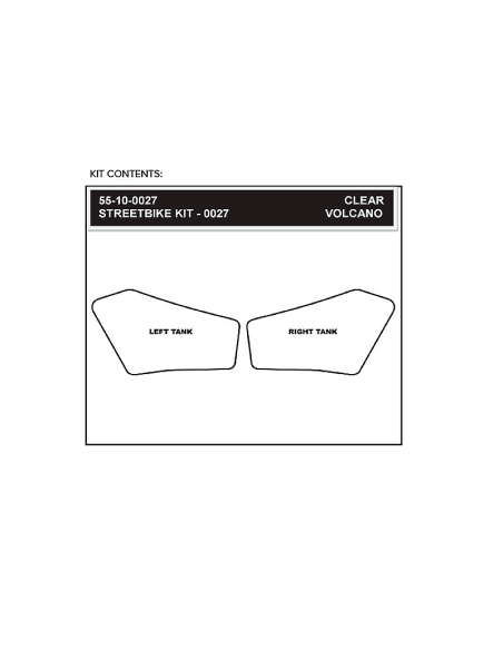 STOMPGRIP Volcano Klebeset für Motorrad HONDA GOLDWING 1800 01-10
