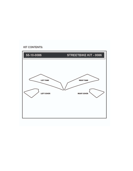 STOMPGRIP Volcano Kit de adhesivos para moto HONDA NC700X 13-15