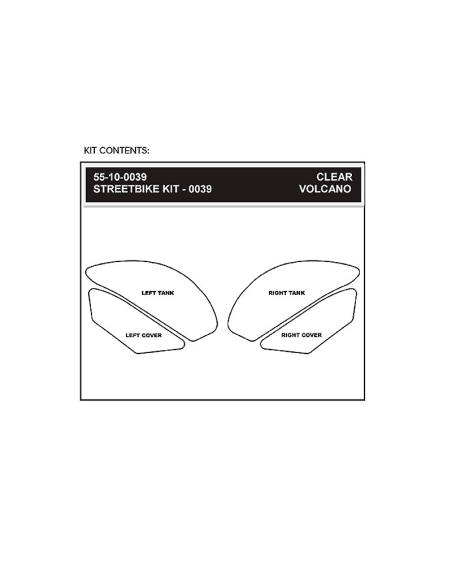 STOMPGRIP Kawasaki-650R 09-11 Motorrad-Klebeset